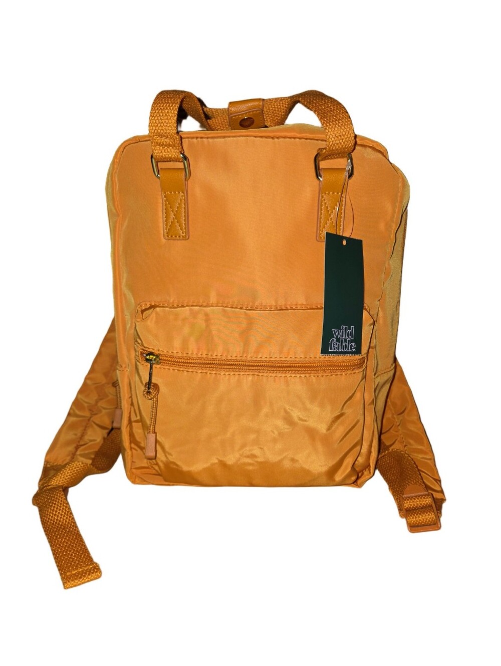 741- 10.5 Mini Convertible Wear Orange Colored Backpack - Wild Fable